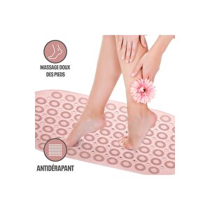 1 Adet Massage Bath Math Banyo & Duş Kaydırmazı Pembe Renk Masajlı Model Banyo Paspas