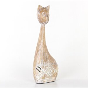Ahşap Kedi Biblosu 19,5x7,5x50,5 Cm