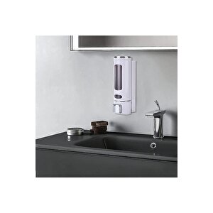 2 Adet Beyaz Renk Duvara Monte Manuel Sabunluk Sıvı Lavabo Sabunluk El Sabunu