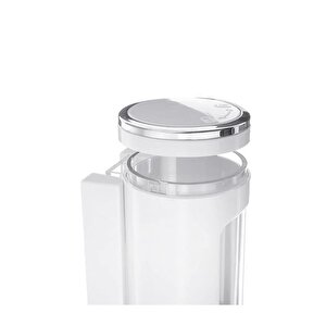 2 Adet Beyaz 400 Ml Duvara Monte Manuel Sabunluk Sıvı Lavabo Sabunluk El Sabunu