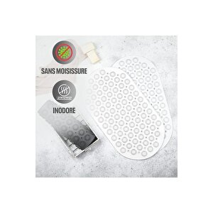 1 Adet Massage Bath Math Banyo & Duş Kaydırmazı Beyaz Renk Masajlı Model Banyo Paspas