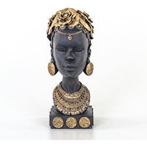 Afrikalı Kadın 10,5x13x25 Cm