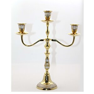 Li̇vava 3 Kollu Şamdan Sedefli̇, Pi̇ri̇nç, 32x27