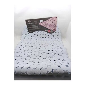 1 Adet Vantuzlu Banyo Ve Duş Kaydırmaz Paspası 34 Cm X 68 Cm Beyaz Renk