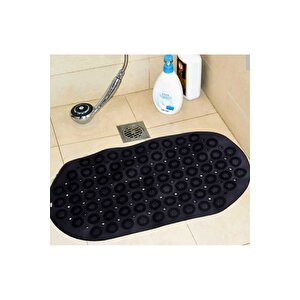 1 Adet Massage Bath Math Banyo & Duş Kaydırmazı Siyah Renk Masajlı Model Banyo Paspas