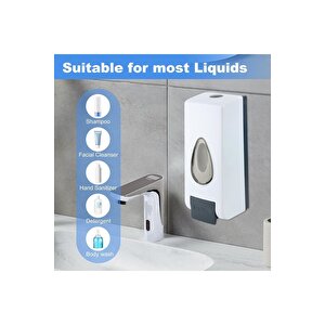 1 Adet Sıvı Sabunluk Plastik 350 Ml Duş Jeli Deterjan Şampuan Şişesi Oteller, Hastane, Banyo Mutfak