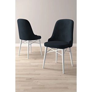 Almira Serisi, Beyaz 80x132 Açılabilir Mdf Mutfak Masası Takımı 6 Adet Sandalye