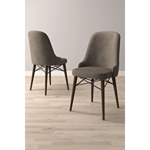 Almira Serisi, Meşe Desen 80x132 Açılabilir Mdf Mutfak Masası Takımı 6 Adet Sandalye