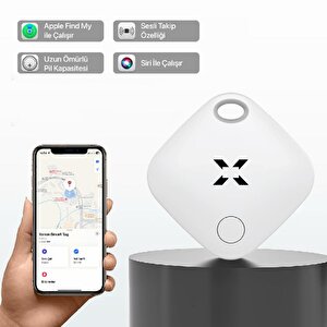 Air Smart  Tag, Akıllı Blutooth Takip Cihazı, Anahtar, Çanta, Evcil Hayvan için Kayıp Eşya Bulucu, Uzun Pil Ömürlü IOS Uyumlu Apple Lisanslı X6601 3 Adet