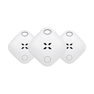 Air Smart  Tag, Akıllı Blutooth Takip Cihazı, Anahtar, Çanta, Evcil Hayvan için Kayıp Eşya Bulucu, Uzun Pil Ömürlü IOS Uyumlu Apple Lisanslı X6601 3 Adet