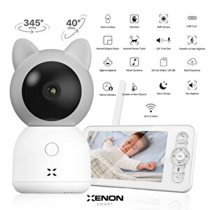 Akıllı Bebek Kamerası Dijital Monitörlü 5" Lcd Smart Baby Camera