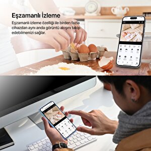 Akıllı Bebek Kamerası Sıcaklık Ve Nem Ölçümü Ve Ninni Çalma Smart Baby Camera X7201
