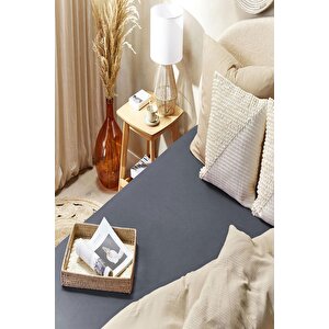 2 Adet Düz Pamuklu Tek Kişilik 120 X 200 X 30 Cm Lastikli Penye Çarşaf Açık