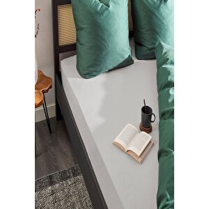 2 Adet Düz Pamuklu Tek Kişilik 120 X 200 X 30 Cm Lastikli Penye Çarşaf Açık