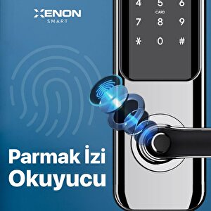 Xenon Smart Parmak İzi ile Açılabilen Mobil Uygulama ile Kontrol Edilebilen Akıllı Kilit Elektronik Kapı Kilidi Dokunmatik Şifreli Hırsızlık Önleyici Mekanik Anahtarsız Giriş Kilidi X8051