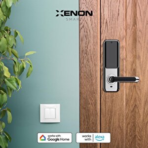 Xenon Smart Parmak İzi ile Açılabilen Mobil Uygulama ile Kontrol Edilebilen Akıllı Kilit Elektronik Kapı Kilidi Dokunmatik Şifreli Hırsızlık Önleyici Mekanik Anahtarsız Giriş Kilidi X8051