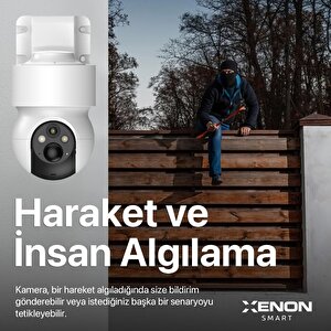 Akıllı Dış Ortam Kamerası Güneş Enerjili 4g Sim Kartı Destekli Smart Outdoor Camera