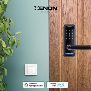 Xenon Smart Parmak İzi ile Açılabilen Mobil Uygulama ile Kontrol Edilebilen Akıllı Kilit Elektronik Kapı Kilidi Dokunmatik Şifreli Hırsızlık Önleyici Mekanik Anahtarsız Giriş Kilidi X8056