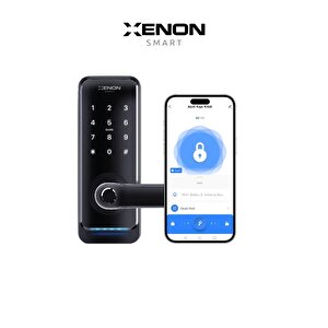 Xenon Smart Parmak İzi ile Açılabilen Mobil Uygulama ile Kontrol Edilebilen Akıllı Kilit Elektronik Kapı Kilidi Dokunmatik Şifreli Hırsızlık Önleyici Mekanik Anahtarsız Giriş Kilidi X8056