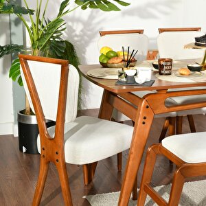 Palace İskandinav Mutfak Masa Takımı 4 Sandalye 1 Benchli