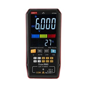 Ut-121b True Rms Cep Tip Akıllı Dijital Multimetre Ncv/live 600v Ac/dc;uni-t