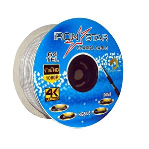 Ironstar Topkablo W64 Rg6-u4 64 Tel Beyaz Anten Kablosu 100 Mt;class