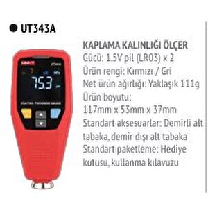 Uni̇t-343a Kaplama Ve Boya Kalınlığı Ölçüm Cihazı;uni-t