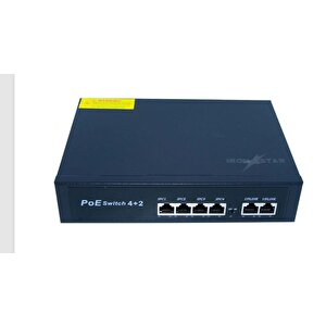 Ironstar Irs 042 4+2 Port 10/100 Hi̇gh-power Poe Swi̇tch;class