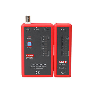 Ut-681c Kablo Test Cihazı Ağ/telefon Hattı Çift Test Cihazı Led Durum Göstergesi Manuel/otomatik Kapatma;uni-t
