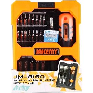 Jm-8160 34 In1 Hassas Tornavida Seti Çok Fonksiyonlu Diy El Aleti Crv Bits Için Mobil Dizüstü Tamirleri Jakemy