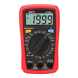 Uni̇t-33b + Mini Dijital Multimetre Ac Dc Voltmetre Ampermetre 2000 Adet Pil Testölçüm Cihazı Multimetre Direnci Ohm Tester ;uni-t