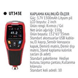 Ut-343e Kaplama Kalınlığı Ölçer; Uni-t