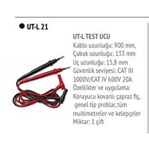 Ut-l21 Ölçü Aleti Probu-ut-l Test Ucu; Uni-t