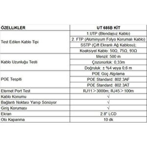 Ut 685b Kit Tdr Test Cihazı ;ub