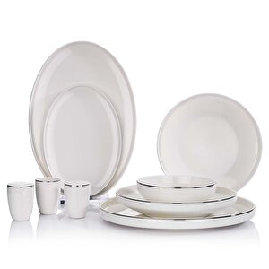 Schafer Adel Platin Yemek Takımı 56 Parça-platin