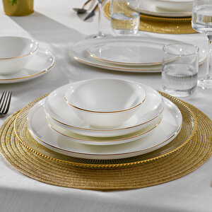 Chance Gold Yemek Takımı 56 Parça-gold