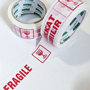 45mmx60mt "Kırılabilir/Fragile" BaskılıKoli Bandı 2'li Paket