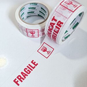 45mmx60mt "Kırılabilir/Fragile" BaskılıKoli Bandı 2'li Paket