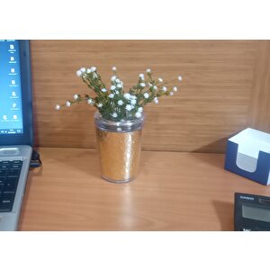 Vazo Dahil,Vazoda Çiçek,beyaz Yapay Çiçek,vazo Dekoratif Altın Yaprak