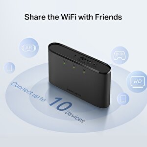 Mercusys Mt110 4g Lte Şarjlı 2200mah Batarya Wi̇-fi̇ 10 Kullanıcılı Taşınabilir Modem