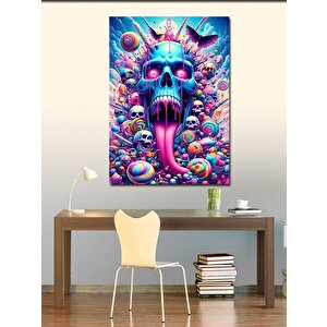 Kanvas Tablo Renkli Kuru Kafalar 100x140 cm
