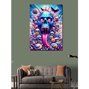 Kanvas Tablo Renkli Kuru Kafalar 100x140 cm