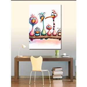 Kanvas Tablo Sevimli Kuşlar 70x100 cm