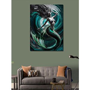 Kanvas Tablo Siyah Köpek 70x100 cm