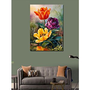 Kanvas Tablo Yaz Çiçekleri 70x100 cm