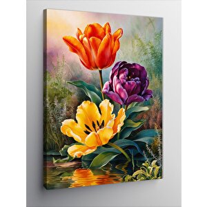 Kanvas Tablo Yaz Çiçekleri 100x140 cm