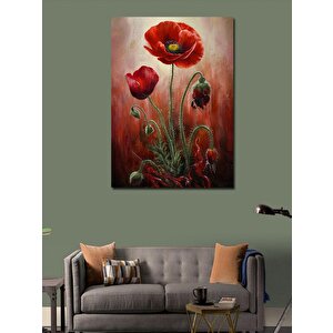 Kanvas Tablo Gelincik Çiçekleri 100x140 cm