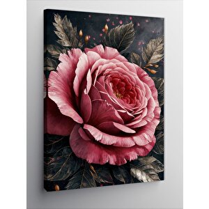 Kanvas Tablo Pembe Çiçek 70x100 cm