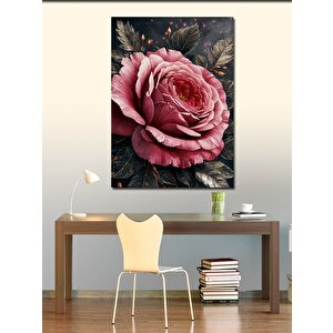 Kanvas Tablo Pembe Çiçek 70x100 cm