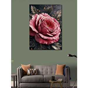 Kanvas Tablo Pembe Çiçek 70x100 cm